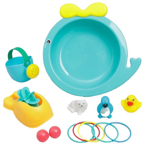 Набор игрушек для игры в ванне "Улиточка с наполнением"
