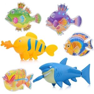 Набор игрушек для купания 388-21 "Морские обитатели" в пакете