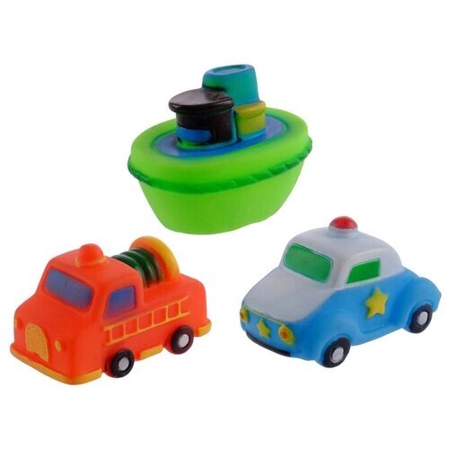 Набор игрушек для купания «Транспорт», 3 шт, виды микс от компании М.Видео - фото 1