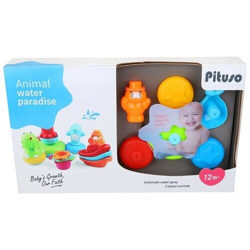 Набор игрушек для ванной Pituso Забавные животные от компании М.Видео - фото 1