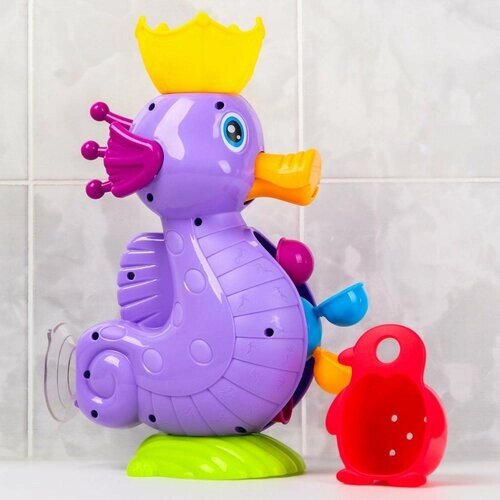 Набор игрушек для ванны «Мельница. Морской конёк», на присоске от компании М.Видео - фото 1