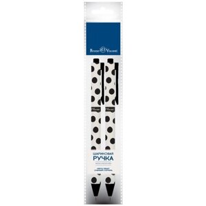 Набор из 2-Х ручек "ArtClick. Black polka dots" шариковых 0.5 ММ, синяя, Арт. 20-0281/17-2