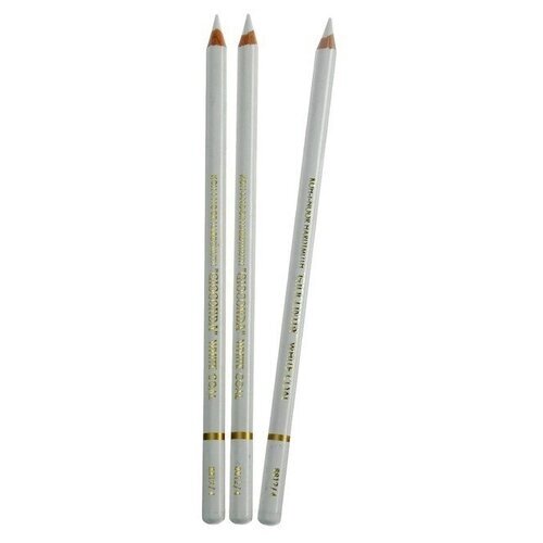 Набор карандашей, 3 шт., уголь белый в карандаше Koh-I-Noor GIOCONDA 8812/4, 1 набор от компании М.Видео - фото 1