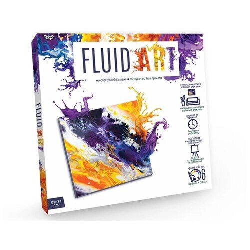 Набор креативное творчество Искусство без границ серии Fluid Art. арт. FA-01-01 от компании М.Видео - фото 1