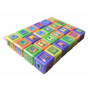 Набор кубиков Английский Алфавит 24шт, пластик