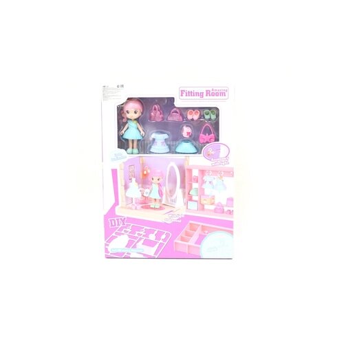 Набор кукла с мебелью, гардеробная для девочек, игрушка кукла с мебелью 6204 от компании М.Видео - фото 1
