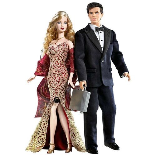 Набор кукол Barbie Джеймс Бонд 007 Барби и Кен, 29 см, B0150 от компании М.Видео - фото 1