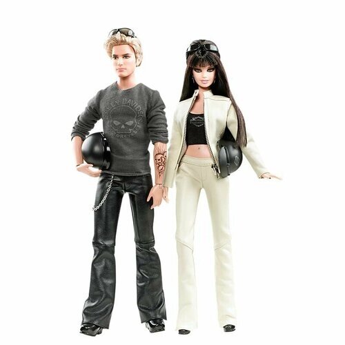 Набор кукол Barbie Harley-Davidson Barbie And Ken Giftset (Барби Харлей-Дэвидсон Барби и Кен) от компании М.Видео - фото 1