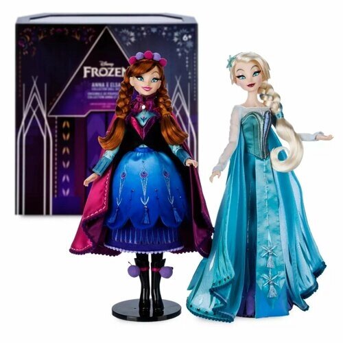 Набор кукол Disney Anna and Elsa Collector Doll Set by Brittney Lee (Дисней Анна и Эльза, коллекционный набор от Бриттни Ли, 32 см) от компании М.Видео - фото 1