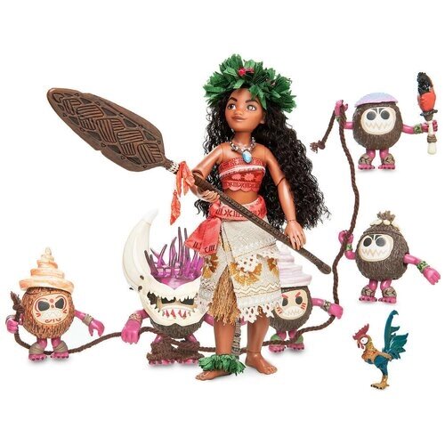 Набор кукол Disney Moana and Hei Hei Doll Set - Disney Designer Fairytale Collection - Limited Edition (Дисней Моана и Хэй Хэй Лимитированная серия) от компании М.Видео - фото 1