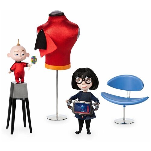 Набор кукол Disney Store Edna and Jack-Jack Limited Edition Doll Set, The Incredibles 2 (Дисней Суперсемейка 2 Эдна и Джек Джек Лимитированная серия) от компании М.Видео - фото 1