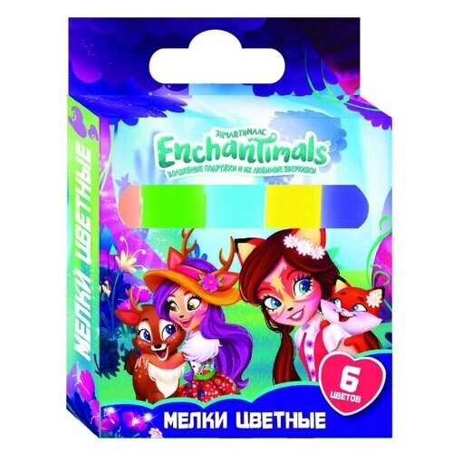 Набор мелков CENTRUM Мел цветной "Enchantimals", 6 штук в упаковке от компании М.Видео - фото 1