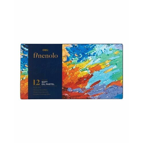 Набор мягкой масляной пастели Finenolo 12 цветов, в картонной упаковке от компании М.Видео - фото 1