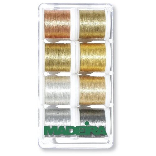 Набор ниток для шитья различных тканей Metallic Heavy metal 8*200м Madeira арт. 8014 от компании М.Видео - фото 1