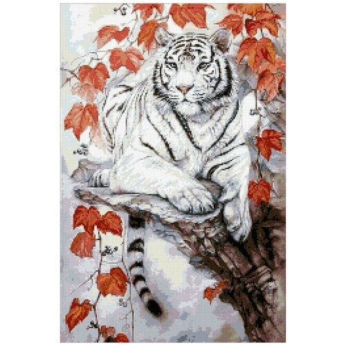 Набор Паутинка для изготовления картины со стразами арт. М372 Восточный тигр 40х60 см от компании М.Видео - фото 1