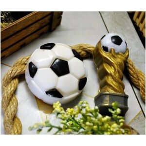 Набор пластиковых форм для мыла в спортивной тематике "Кубок футбольный, мяч"2 шт.