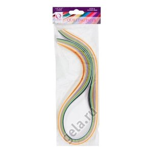 Набор полосок бумаги для квиллинга 53 см пастель 12 цветов DOCRAFTS QCR873203