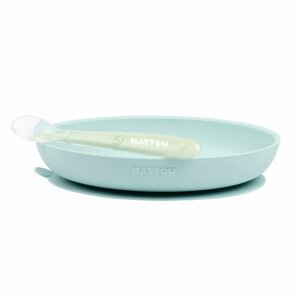 Набор посуды Nattou: тарелка, ложка light blue 877138