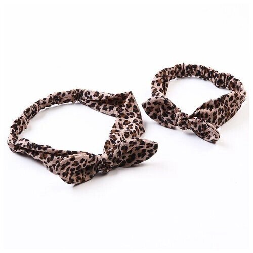 Набор повязок для мамы и дочки Leopard print от компании М.Видео - фото 1