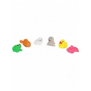 Набор резиновых игрушек для купания Животные 6 шт B4308A11