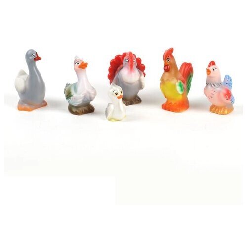 Набор резиновых игрушек «Птицеферма» от компании М.Видео - фото 1