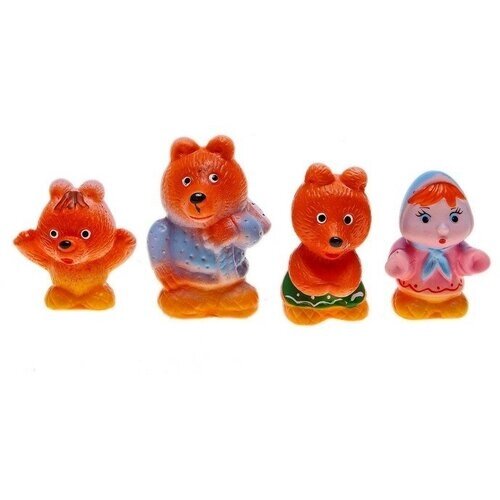 Набор резиновых игрушек «Три медведя» от компании М.Видео - фото 1