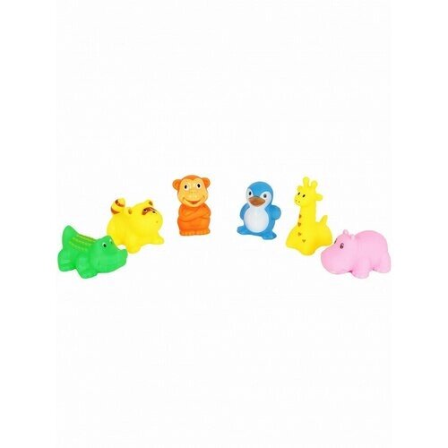Набор резиновых игрушек "Животные" 6 шт. B4308A12 от компании М.Видео - фото 1