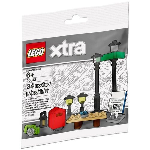 Набор с элементами конструктора LEGO Xtra 40312 Уличные фонари, 34 дет. от компании М.Видео - фото 1