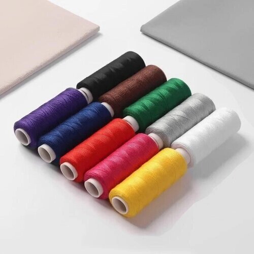 Набор швейных ниток 40 ЛШ 200м многоцветный (10 шт) от компании М.Видео - фото 1