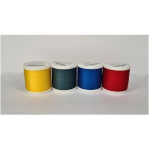 Набор швейных ниток Madeira Aerofil №120 4*400 желтый зеленый синий красный