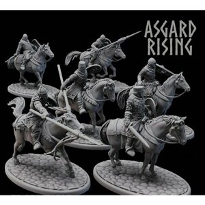 Набор средневековых рыцарей всадников серии Асгард (Medieval Cavalry Asgard)