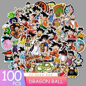 Набор стикеров по аниме в стиле "Драгонбол", 100 шт, DragonBall