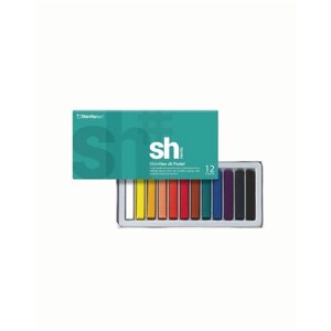 Набор сухой мягкой пастели ShinHan sh Large 12 цветов в картонной упаковке
