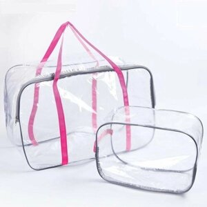Набор сумок в роддом 2 шт, 1+1, цвет розовый