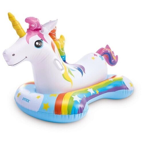 Надувная игрушка INTEX для плавания Magical Unicorn Ride-On&quot (Волшебный единорог), 163*86см int57552NP от компании М.Видео - фото 1