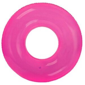 Надувной круг Intex Прозрачный 59260, розовый