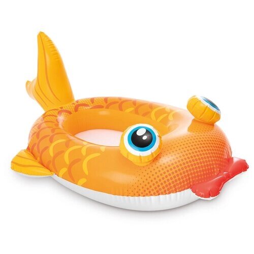 Надувной матрас, для плавания, надувная игрушка, лодка детская, Рыбка, 3-6 лет, 132х94 от компании М.Видео - фото 1