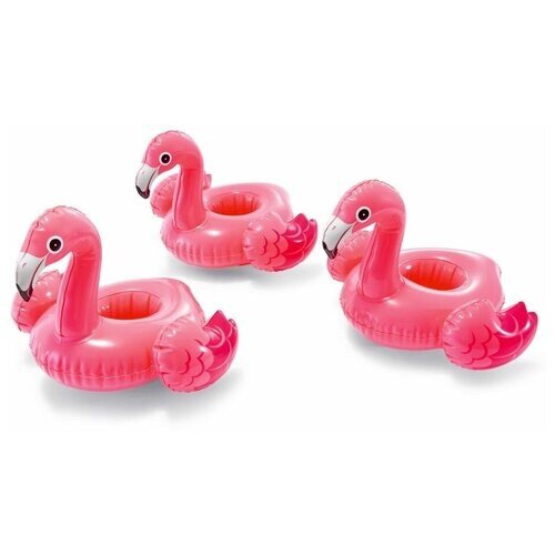 Надувные плавающие держатели для напитков Фламинго, 28х25х20 см от компании М.Видео - фото 1