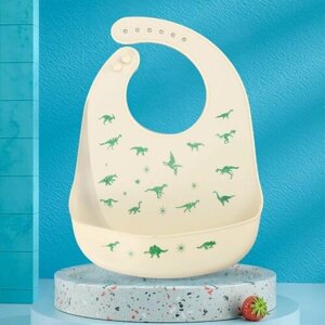 Нагрудник детский с карманом Baby Bib, слюнявчик 29х23см