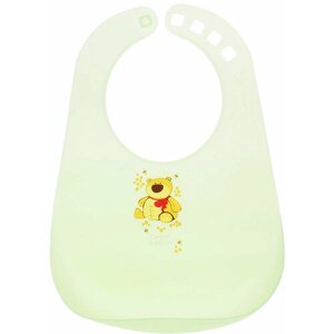 Нагрудник для кормления (слюнявчик) пластиковый Canpol Babies, цвет зеленый