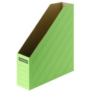 Накопитель-лоток архивный из микрогофрокартона OfficeSpace, 75мм, зеленый, до 700л.