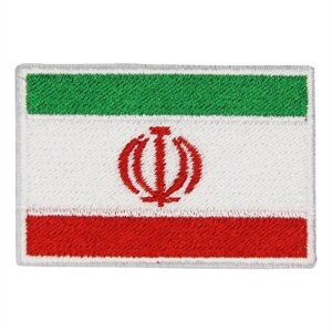 Нашивка, патч, шеврон "Флаг Ирана" 60x40mm PTC320