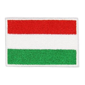 Нашивка, патч, шеврон "Флаг Венгрии" 60x40mm PTC312