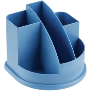 Настольная подставка СТАММ "Авангард", пластиковая, сине-голубая, 2 штуки