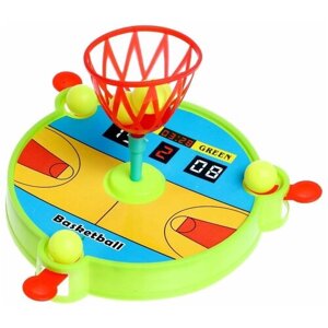 Настольная спортивная игра-баскетбол "Баскет" на ловкость и скорость реакции, игровой набор для детей, в комплекте игровое поле + мячики