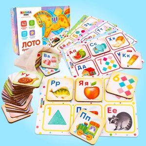 Настольные игры для детей Радуга Кидс Лото Буквы и Цифры для всей семьи Азбука развивающие игрушки