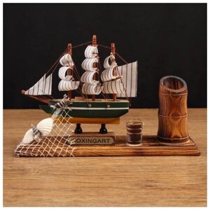 Настольный набор Сима-ленд Корабль, 5285441, коричневый