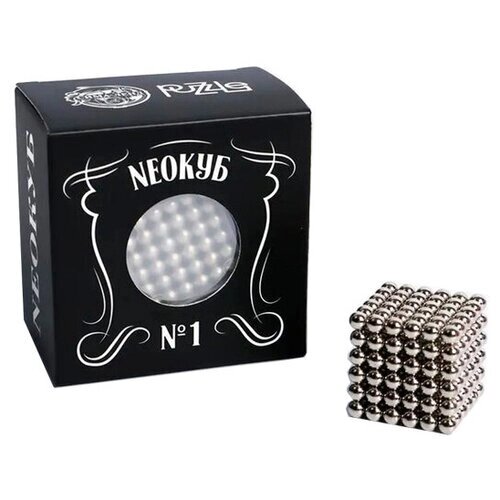 Неокуб №1 5мм, серебро, 216 шариков, Puzzle от компании М.Видео - фото 1