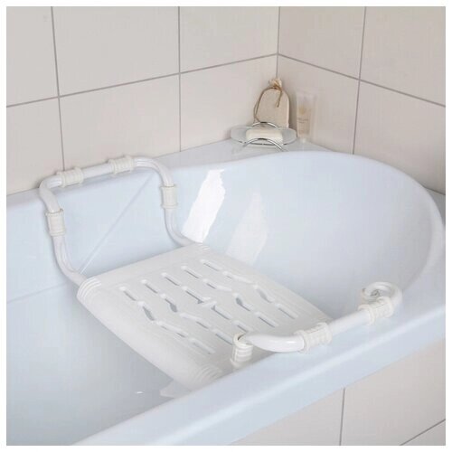 Nika Сиденье для ванны раздвижное, цвет белый от компании М.Видео - фото 1