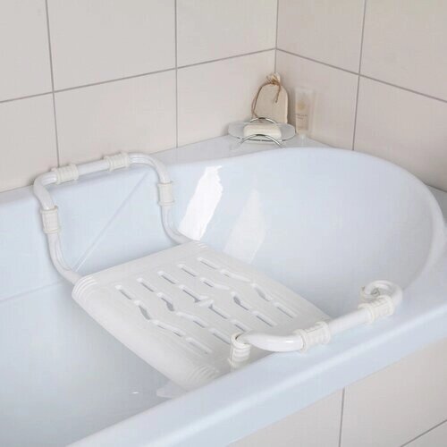Nika Сиденье для ванны раздвижное, цвет белый от компании М.Видео - фото 1